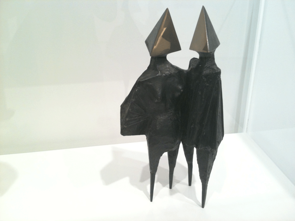 'Winged Figures'. Sculpture by Lynn Chadwick, 1971.