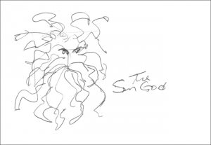 Preparatory sketch: 'The Sun God'